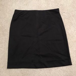 simple tight black elastic skirt